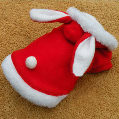 Warm Comfortable Thickened Cat Costumes Rabbit suit Free clothes windproof Pet Product Cute Bunny suit  For Cat Winter Shipping