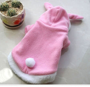 Warm Comfortable Thickened Cat Costumes Rabbit suit Free clothes windproof Pet Product Cute Bunny suit  For Cat Winter Shipping